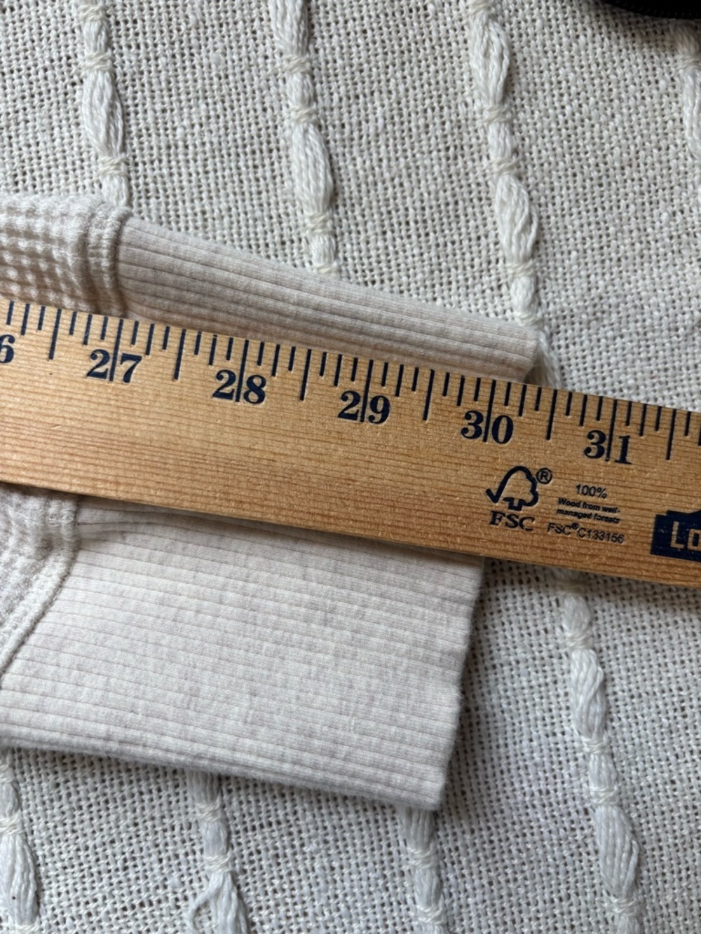 Offline by Aerie Waffle Knit Cream Oatmeal Long Sleeve Top Oversized Cozy Size L - Picture 14 of 14
